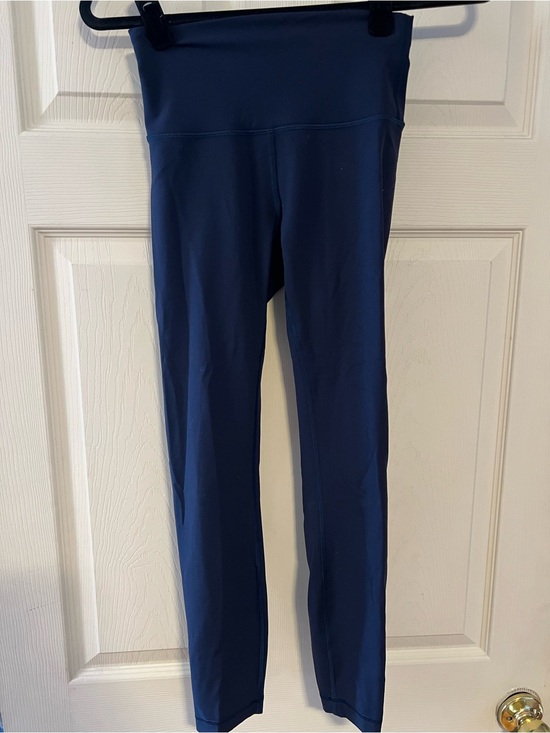 lululemon athletica Pants - #201 Lululemon Wunder Train High Rise Tight 25” True Navy Size 4 EUC